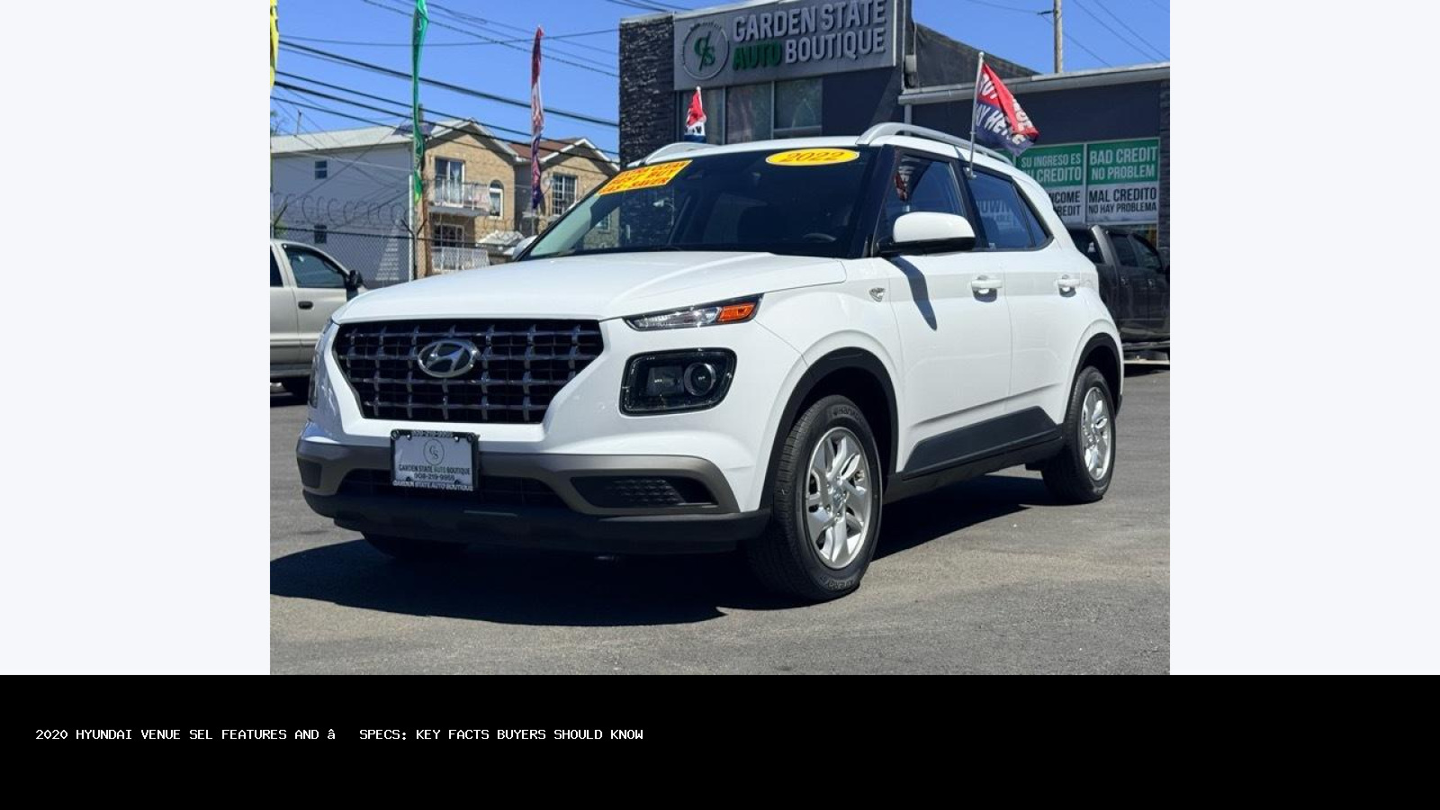 2020 Hyundai Venue SEL features and specs